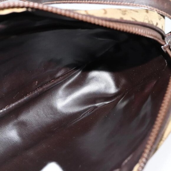 CELINE C Sulky Shoulder Bag Canvas Beige Auth BA757 - Picture 13 of 16